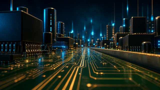 Crazy Frog AI video generator background: Inside a circuit board